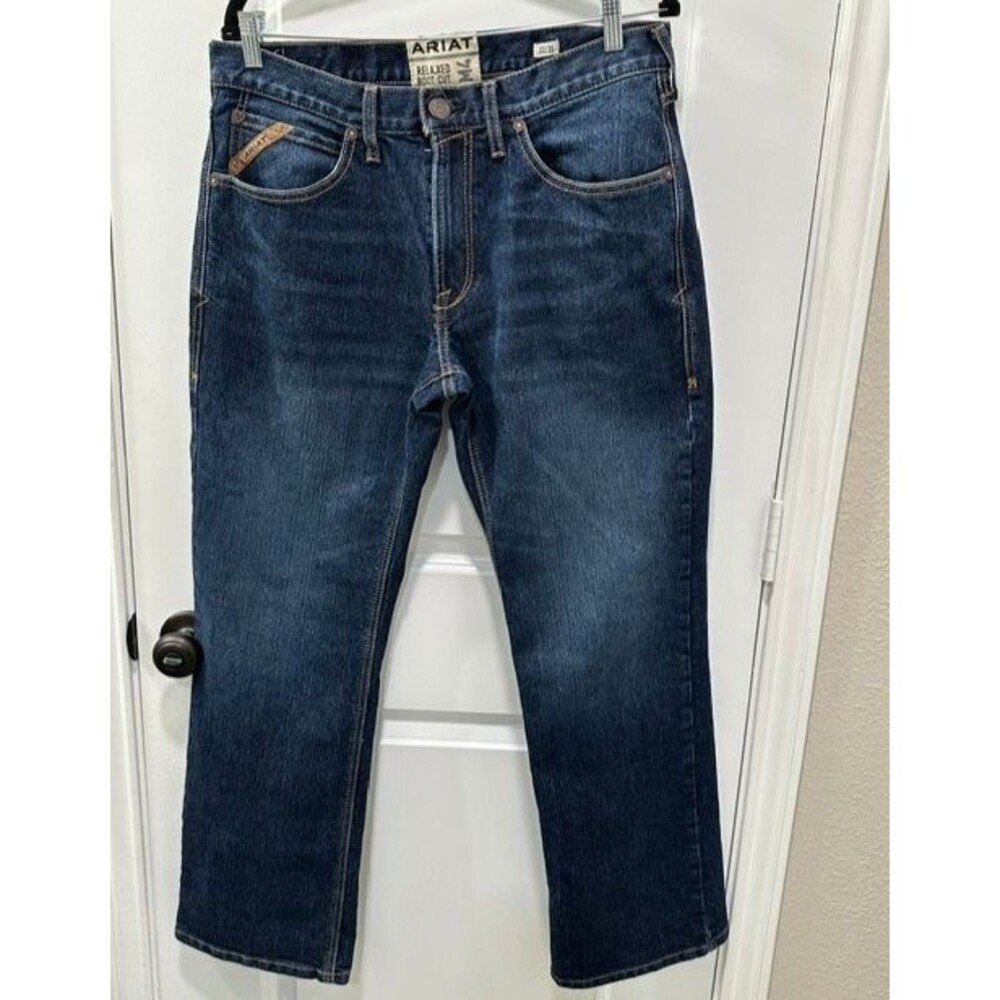 Ariat Mens M4 Relaxed Murphy Boot Cut Jeans Sullivan Wash Size 32x30 Denim